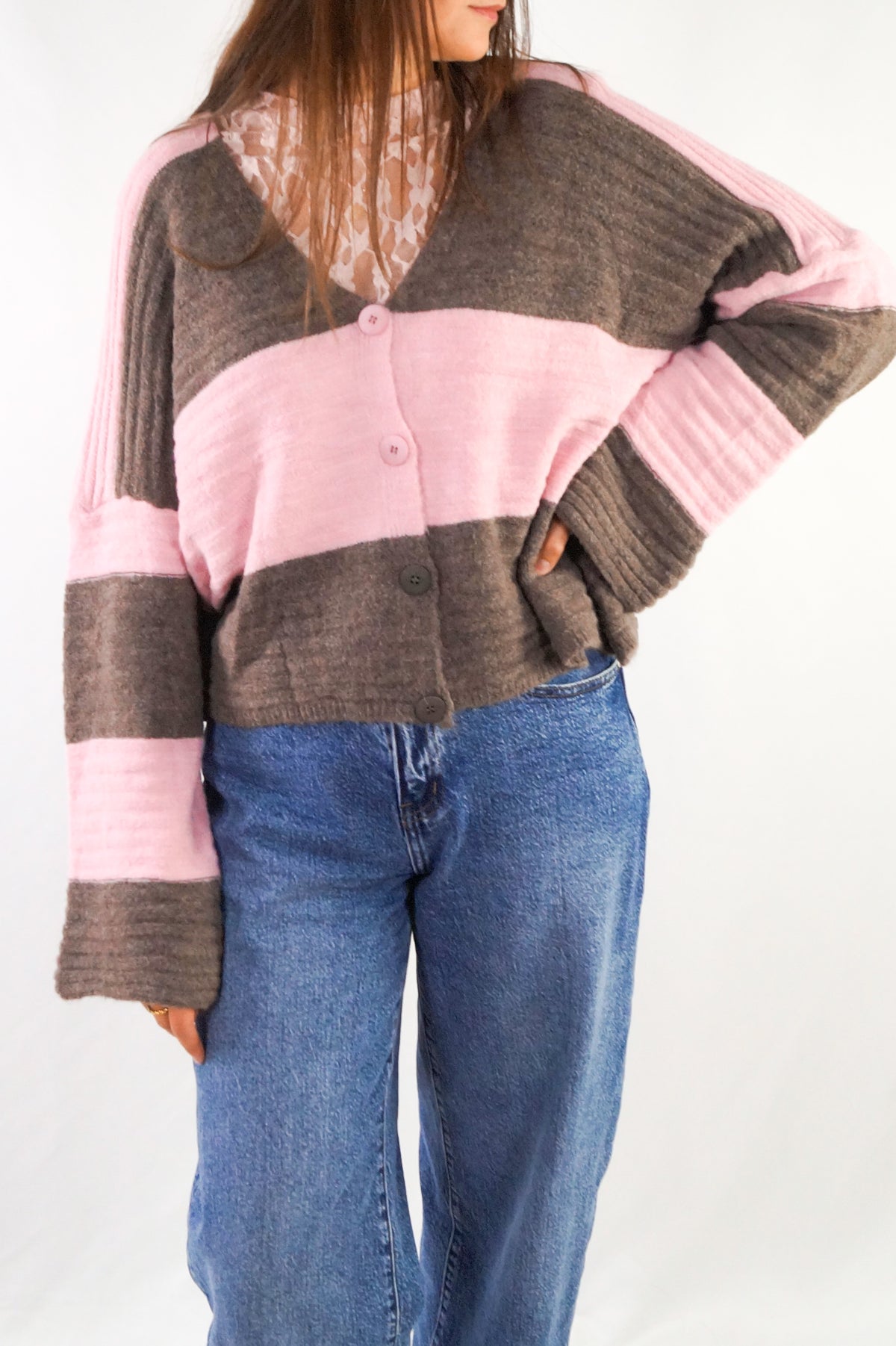 CANDY STRIPE Cardigan