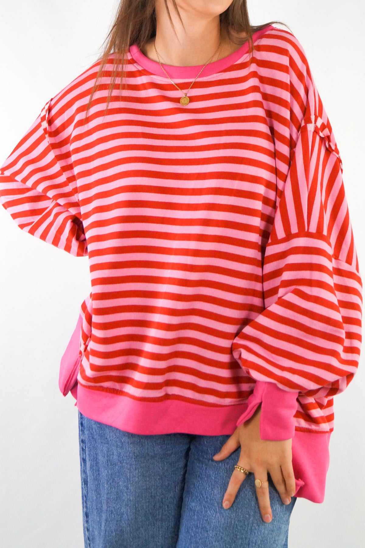 HAPPY STRIPES OVERSIZE Sweater