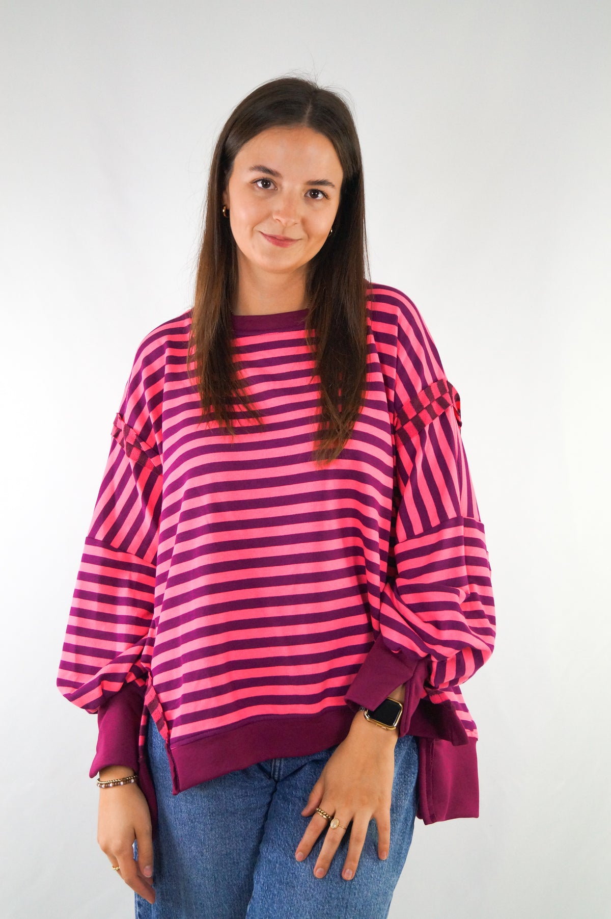 HAPPY STRIPES OVERSIZE Sweater