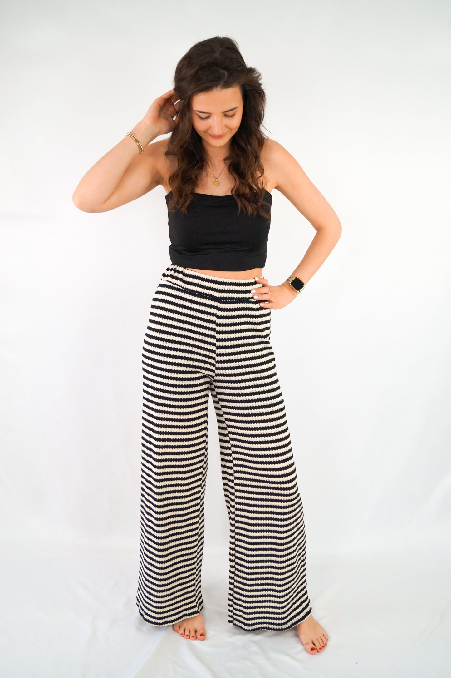 SUMMER STRIPES Strickhose