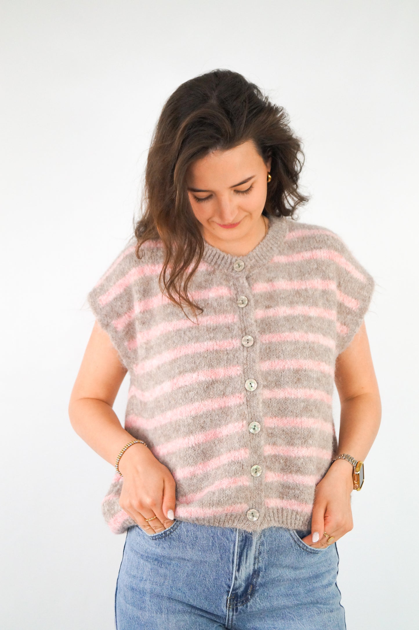 SOFT STRIPE Strickweste