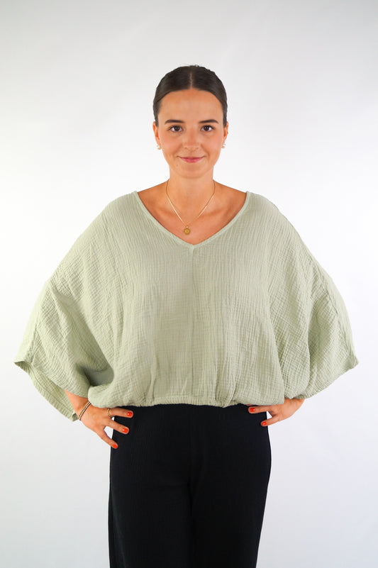 CLOUD LIGHT Musselin-Bluse